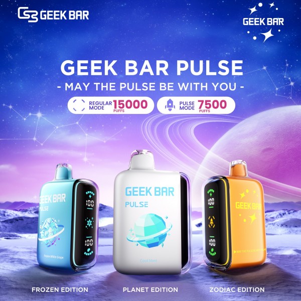 Geek Bar Pulse Disposable 5% (Display Box of 5) (Master Case of 200)