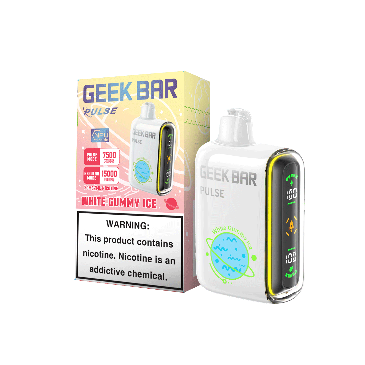 White Gummy Ice Geekbar