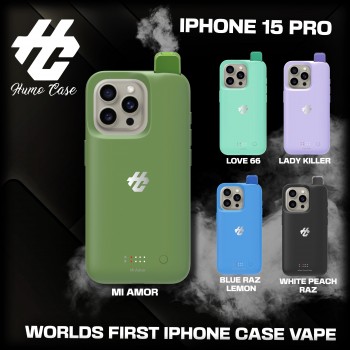 Humo Case iPhone 15 Pro Phone Case Vape 30K Disposable 5% (Display Box of 5) (Master Case of 150)