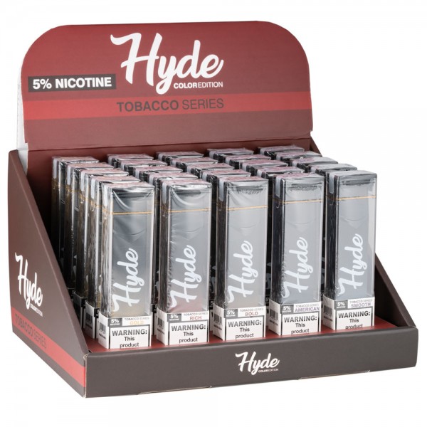 Hyde Color Tobacco Series 25CT Display