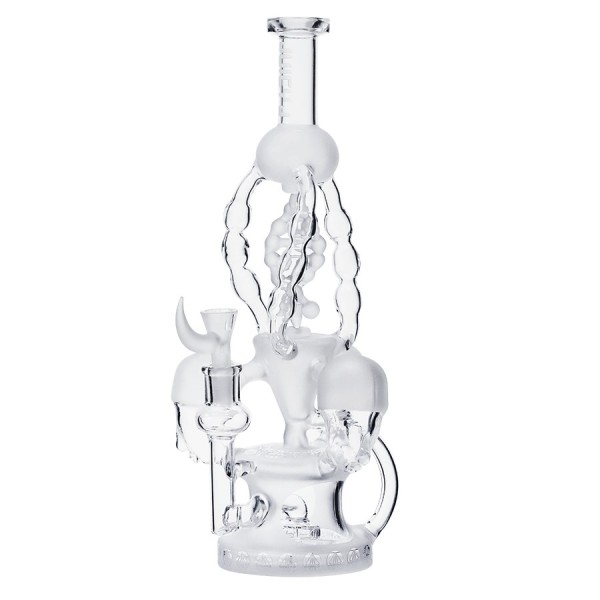 Juicy J Glass - 14" Sandblasted Cyborg Molecule