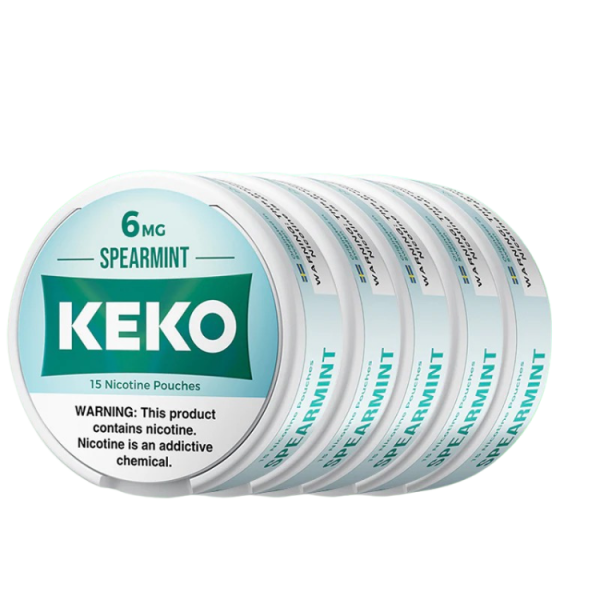 KEKO Pouches 5pk - Spearmint