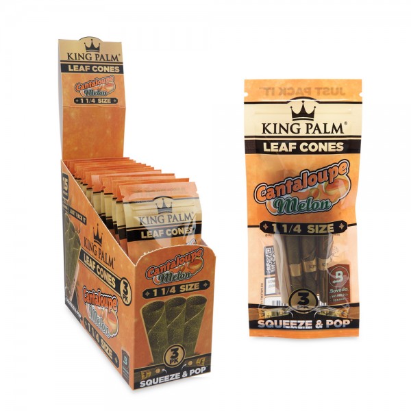 King Palm 1¼ Flavored Cones 3pk Display 15CT