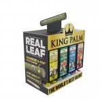 King Palm Mini Flavor Leaf Tubes Dispenser Display 80CT