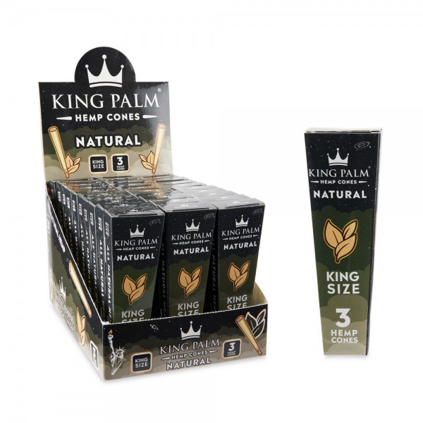 King Palm King Size  Cones Display 30CT