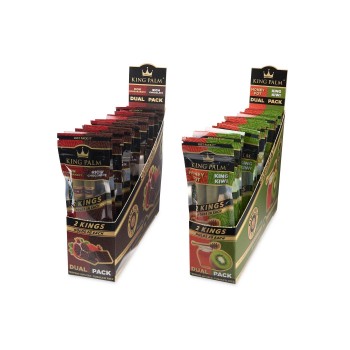 King Palm Dual Pack Flavored King Cones Display 20CT