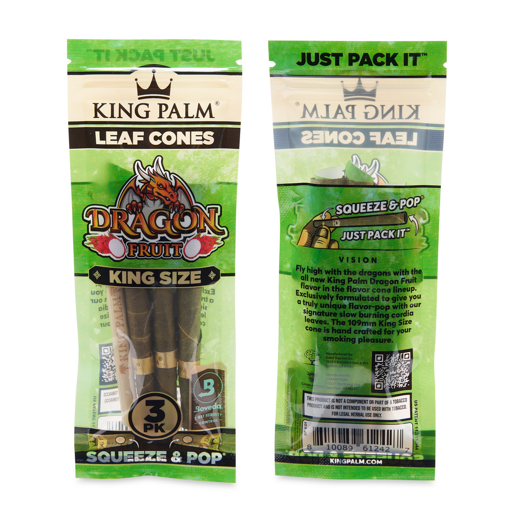 King Palm Flavored King Cones 3pk Display 15CT, thc, , dry herb, flower ...