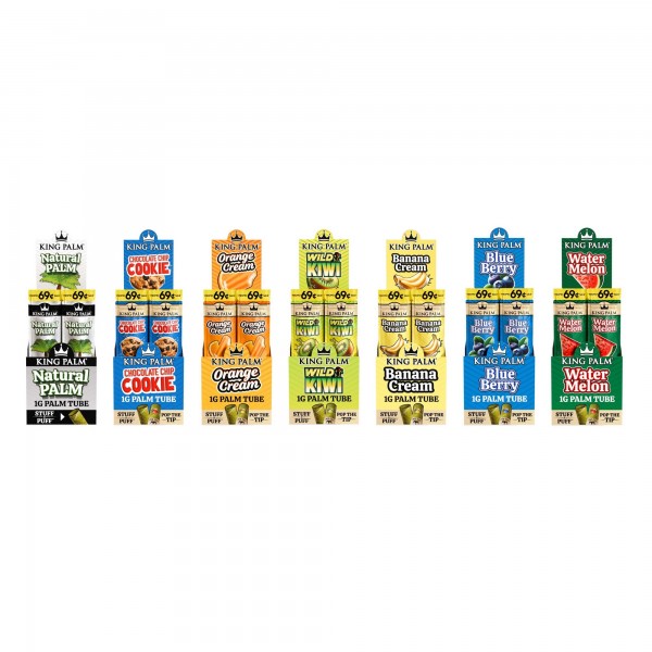 King Palm Flavor 1pk Mini Cones Display 30CT (Pre-Priced)