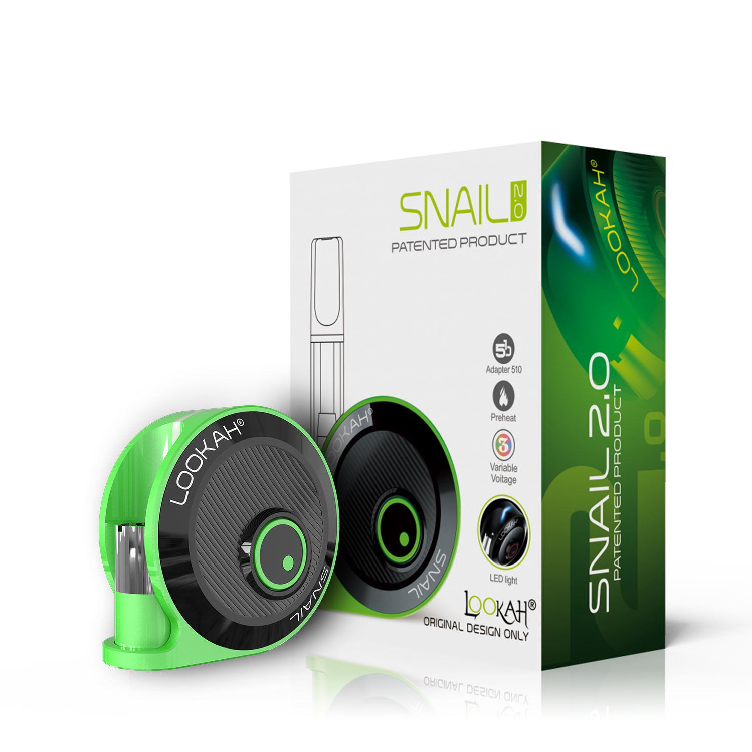 Lookah Snail Blinking Green 5 Timespitpoint List - himnl5r