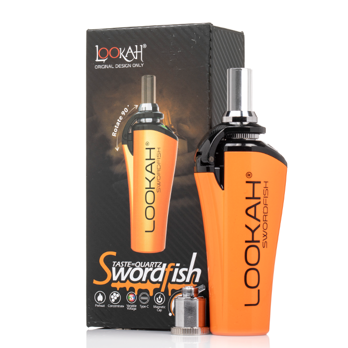 Lookah Swordfish Vaporizer, 710 connect quartz coils, thc, , wax, dab