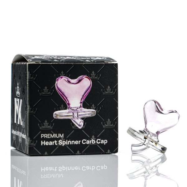 MK100 Glass Premium Heart Spinner Carb Cap
