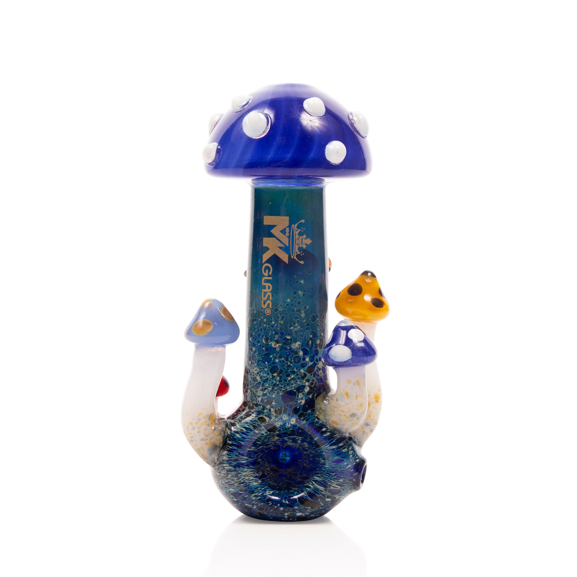 MK100 Glass Heady Mushroom Hand Pipe, mkh14, thc, , flower, dry herb ...