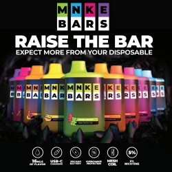 MNKE Bars 6500 Disposable 5% (Display Box of 5)