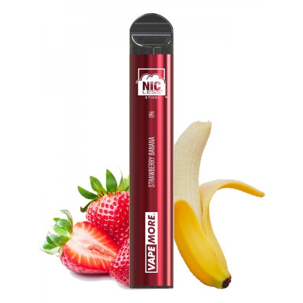 Nicless Stick + Disposable 0% NICOTINE FREE - Strawberry Banana
