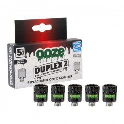 OOZE Duplex 2 Replacement Onyx Atomizers 5pk