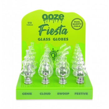 OOZE Fiesta Glass Globe Display - 12 Count