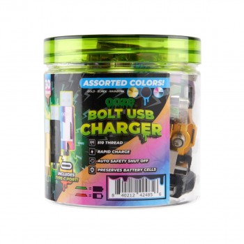 OOZE Bolt USB Chargers 30CT - Assorted Colors