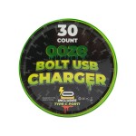 OOZE Bolt USB Chargers 30CT - Black