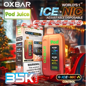 Pod Juice x OXBAR ICE-NIC Control 35K Disposable 5% (Display Box of 5) (Master Case of 100)