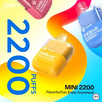 OXBAR MINI 2200 Disposable 5% (Display Box of 10) (Master Case of 200)