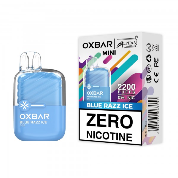 OXBAR MINI 2200 Disposable 0% NICOTINE FREE - Blue Razz Ice