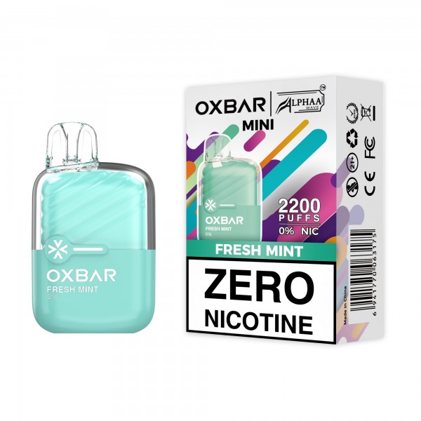 OXBAR MINI 2200 Disposable 0% NICOTINE FREE - Fresh Mint