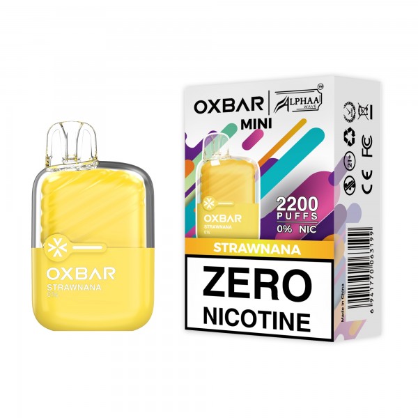 OXBAR MINI 2200 Disposable 0% NICOTINE FREE - Strawnana