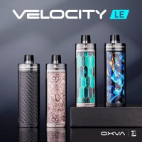 OXVA Velocity LE Kit, velocity unipro cartridge, unipro coils, single  21700, single 20700, single 18650, single battery