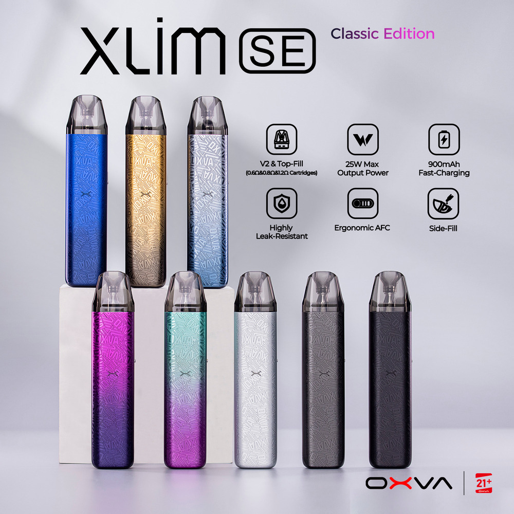 OXVA XLIM SE Classic Edition Kit, xlim top fill version cartridges ...