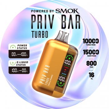 PRIV Bar Turbo Disposable 5% (Display Box of 5) (Master Case of 200)