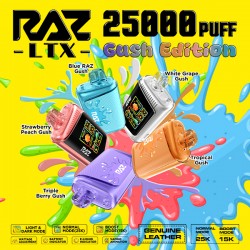 RAZ LTX 25K Gush Edition Disposable 5% (Display Box of 5) (Master Case of 150)