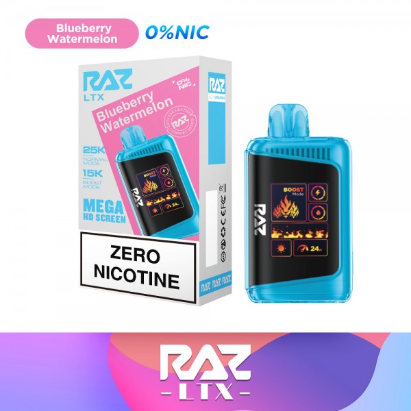 RAZ LTX 25K Disposable 0% NICOTINE FREE - Blueberry Watermelon