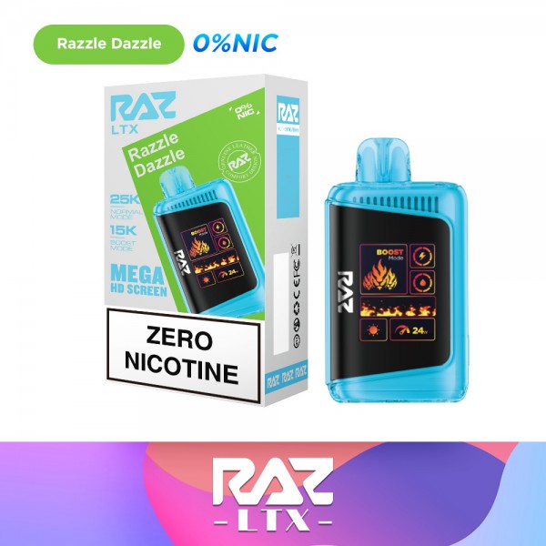 RAZ LTX 25K Disposable 0% NICOTINE FREE - Razzle Dazzle