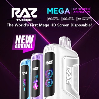 RAZ TN9000 Disposable 5% (Display Box of 5) (Master Case of 200) (Limited Supply, limit 30)