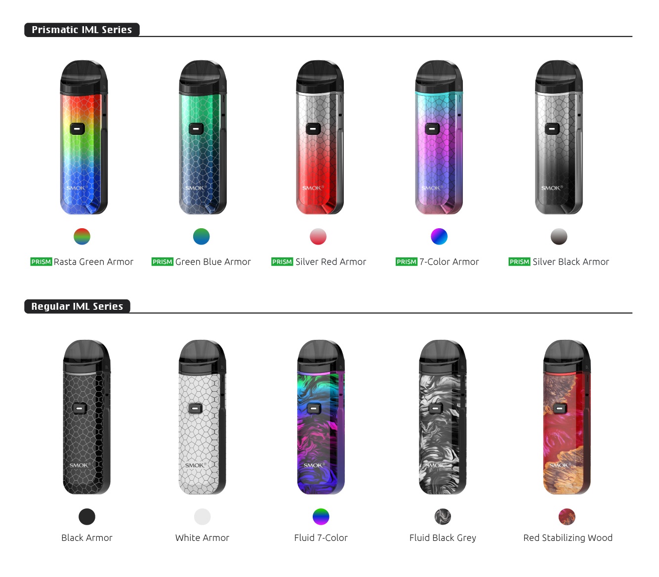 Smoktech Nord Pro Kit, Smok, Nord Pro Empty Pods, Nord Pro-meshed Coils 