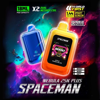 Spaceman Nebula 25K Plus Disposable 5% (Display Box of 5) (Master Case of 200)