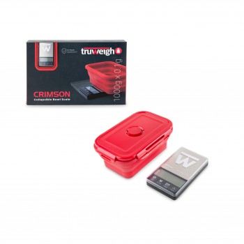 Truweigh Crimson Collapsible Bowl Scale - 1KG x 0.1g