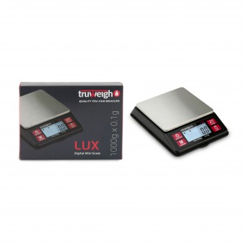 Truweigh LUX Digital Mini Scale (1000g x 0.1g, Black/Red) - Digital Kitchen  Scale - Digital Travel Scale - Portable Food Scale - Meal Prep Weight