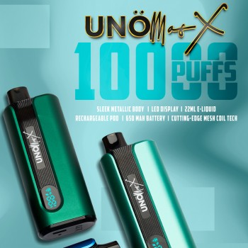 UNO Mas X 10,000 Disposable 5% (Display Box of 10)