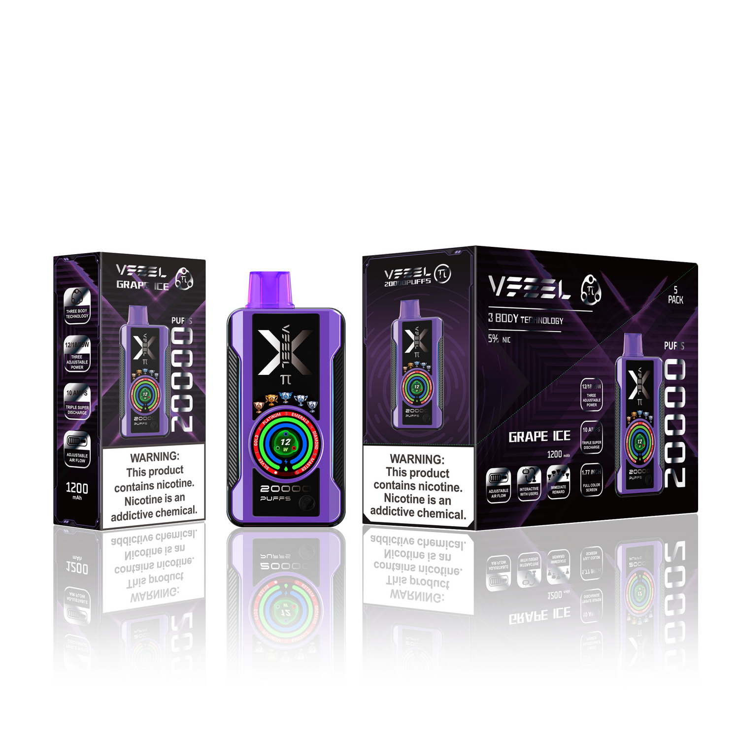 VFEEL Pi 20000 Disposable 5%, vfeel tt 20000