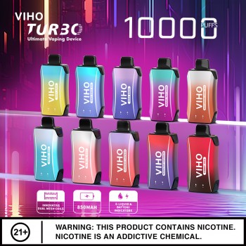 VIHO Turbo 10K Disposable 5% (Display Box of 5) (Master Case of 200)