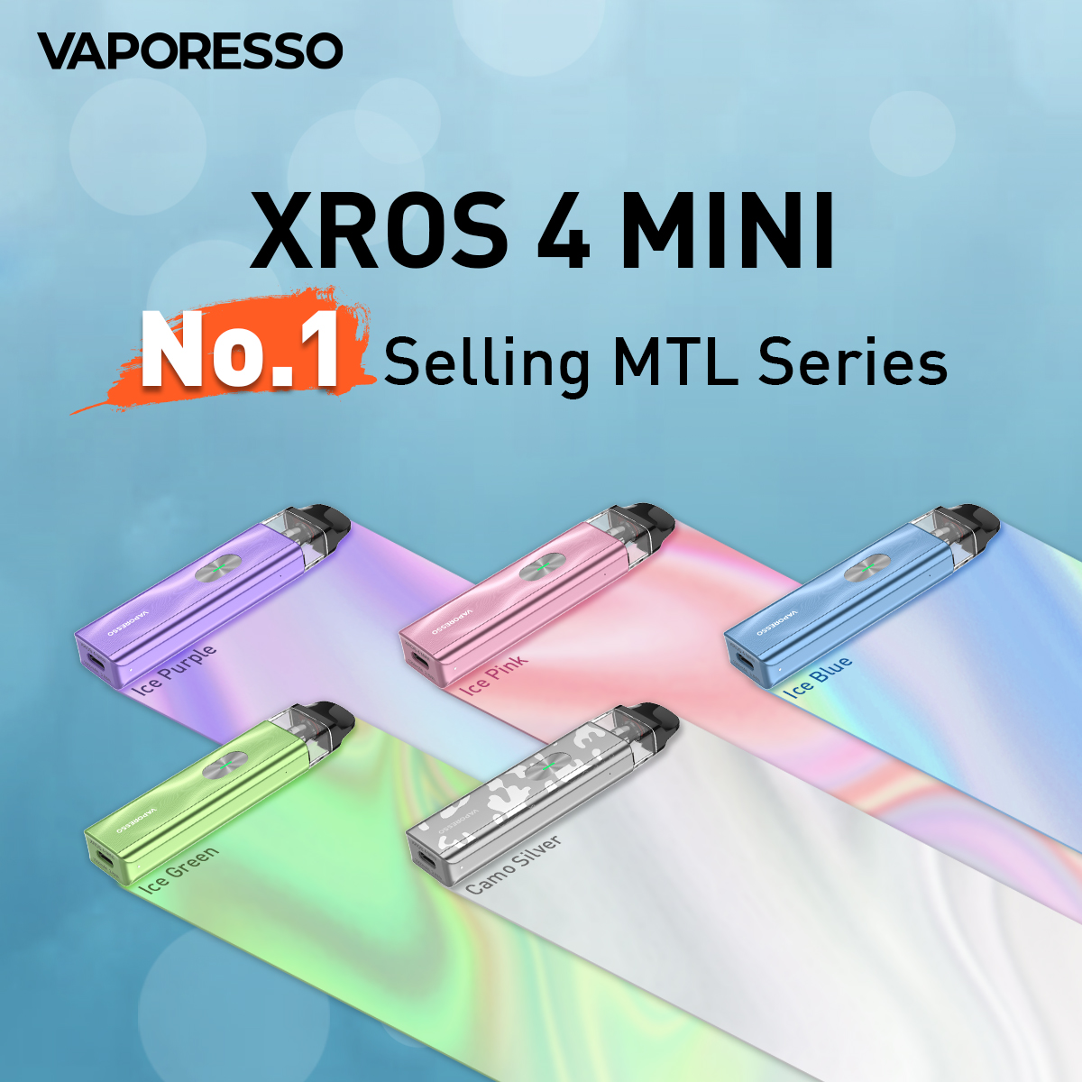 Vaporesso XROS 4 Mini Kit (3mL) (0.8Ω Version), xros series pods, xros ...