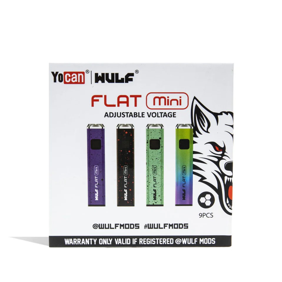 Wulf Flat Mini Cartridge Battery Display 9CT, wulf mods, got vape, thc ...