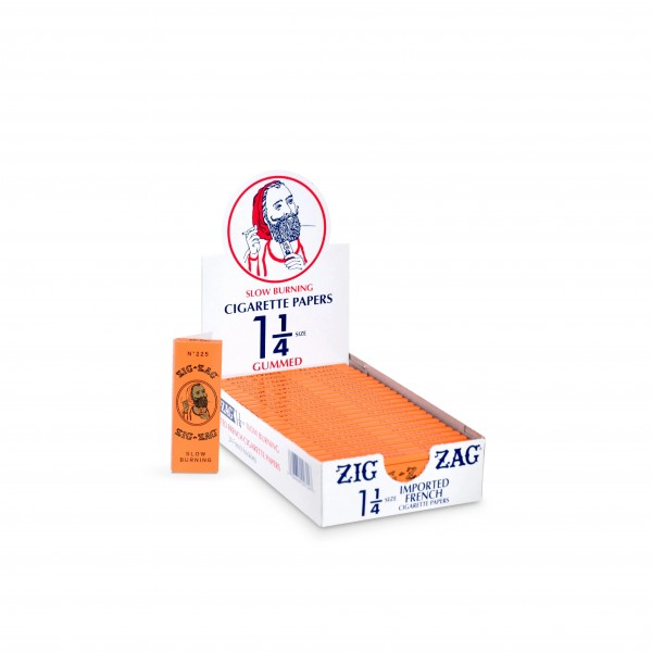 Zig-Zag 1¼ French Orange Rolling Papers Display 24CT